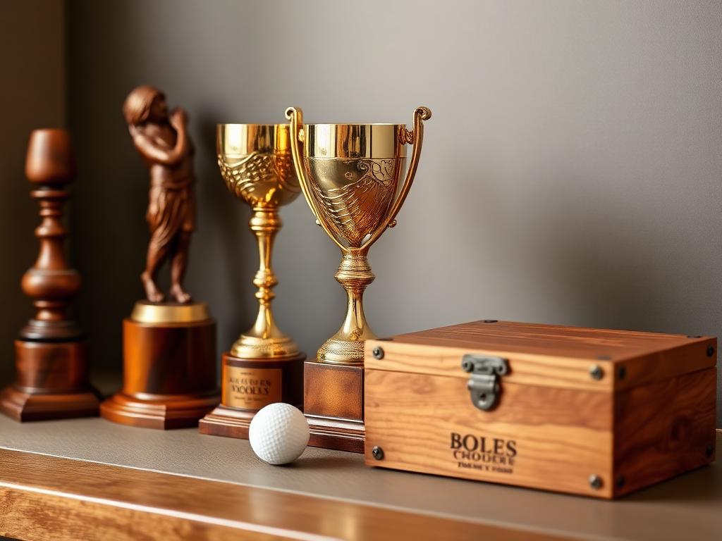 Trophies turned from fine woods